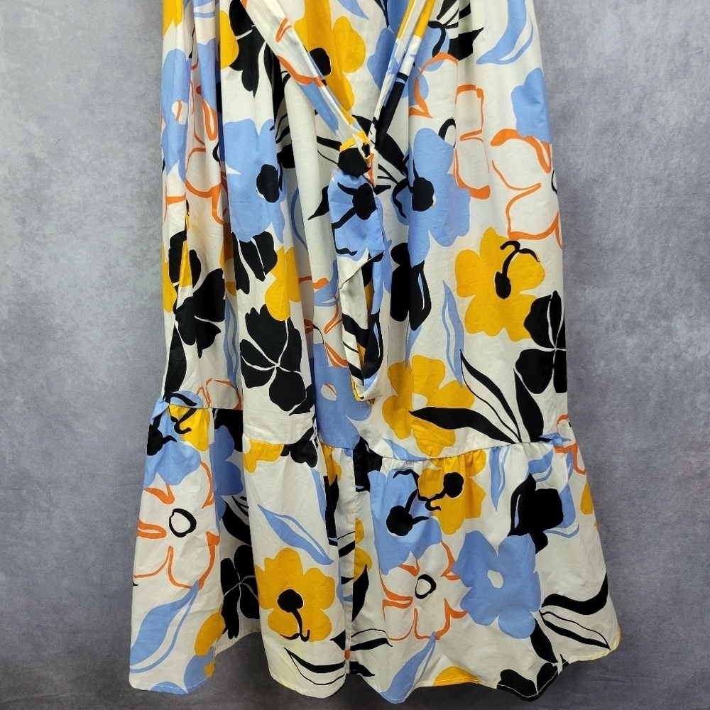Eloquii Optional‎ Off the Shoulder Maxi/Midi Floral  Summer Cotton Dress Size 28 - Picture 6 of 14